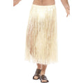 Natural - Back - Smiffys Unisex Adult Hawaiian Touch Fastening Costume Skirt