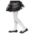 White - Front - Smiffys Girls Opaque Tights