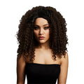 Dark Brown - Front - Fever Womens-Ladies Lizzo Wig