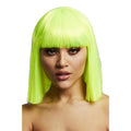 Neon Lime - Front - Fever Womens-Ladies Lola Wig