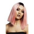 Coral Pink - Front - Fever Womens-Ladies Kylie Two Tone Wig