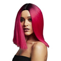 Magenta Pink - Front - Fever Womens-Ladies Kylie Two Tone Wig