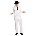 White - Front - Fever Mens Gangster Costume Set