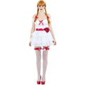 White-Red - Back - Annabelle Womens-Ladies Mini Costume Set