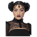 Black - Front - Fever Womens-Ladies Deluxe Embellished Rose Costume Headpiece