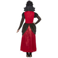 Black-Red - Side - Smiffys Womens-Ladies Gothic Vampiress Costume Set