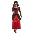 Black-Red - Front - Smiffys Womens-Ladies Gothic Vampiress Costume Set