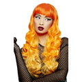 Yellow-Orange - Front - Manic Panic Womens-Ladies Psychedelic Sunrise Siren Wig