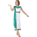 White-Green - Side - Smiffys Girls Deluxe Roman Empire Costume