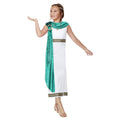 White-Green - Front - Smiffys Girls Deluxe Roman Empire Costume