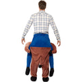 Brown - Side - Smiffys Unisex Adult Piggy Back Costume Set