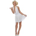 White - Back - Marilyn Monroe Womens-Ladies Costume Set