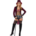 Red-Black - Back - Fever Womens-Ladies Voodoo Costume Set