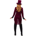 Red-Black - Side - Fever Womens-Ladies Voodoo Costume Set