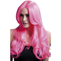 Neon Pink - Front - Fever Womens-Ladies Khloe Wig