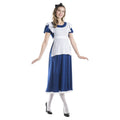 Blue-White - Back - Alice In Wonderland Long Length Costume Set