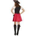 Black-Red-White - Side - Fever Womens-Ladies Pirate Wench Costume