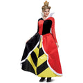 Red-Black-Yellow - Back - Alice In Wonderland Womens-Ladies Classic Queen Of Hearts Costume