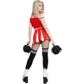 Red-White-Black - Side - Fever Womens-Ladies Devil Cheerleader Costume