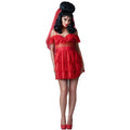 Red - Back - Beetlejuice Womens-Ladies Lydia Deetz Bride Costume Set