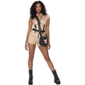 Beige - Pack Shot - Ghostbusters Womens-Ladies Costume Hotpants Set