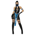 Black-Blue - Front - Fever Womens-Ladies Ninja Costume Set