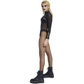 Black - Lifestyle - Fever Womens-Ladies Skeleton Sheer Bodysuit