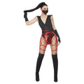 Black-Scarlet - Front - Fever Womens-Ladies Ninja Costume Set