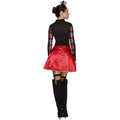 Black-Red - Side - Fever Womens-Ladies Queen Of Hearts Costume Set