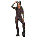 Multicoloured - Front - Fever Womens-Ladies Miss Whiplash Geometric Pattern Jumpsuit