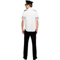 White-Black - Side - Fever Mens Mile High Pilot Costume