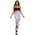 White - Side - Fever Womens-Ladies Aliens Leggings