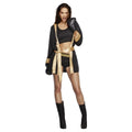 Black-Gold - Front - Fever Womens-Ladies Knockout Costume Set