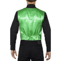 Green - Side - Smiffys Unisex Adult Sequin Costume Vest