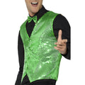 Green - Lifestyle - Smiffys Unisex Adult Sequin Costume Vest