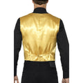 Gold - Side - Smiffys Unisex Adult Sequin Costume Vest