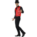 Red - Lifestyle - Smiffys Unisex Adult Sequin Costume Vest