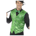 Green - Front - Smiffys Unisex Adult Sequin Costume Vest