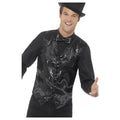 Black - Front - Smiffys Unisex Adult Sequin Costume Vest