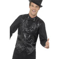 Black - Back - Smiffys Unisex Adult Sequin Costume Vest