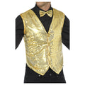 Gold - Front - Smiffys Unisex Adult Sequin Costume Vest