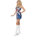 Royal Blue-Red-White - Lifestyle - Fever Womens-Ladies All that Glitters Rule Britannia Costume Dress