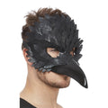 Black - Back - Smiffys Unisex Adult Raven Eye Mask