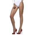 White - Front - Fever Womens-Ladies Diamond Net Tights