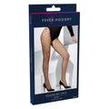 Black - Back - Fever Womens-Ladies Diamond Net Tights