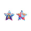 Multicoloured - Front - Fever Womens-Ladies Tie Dye Star Nipple Pasties