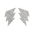 Silver - Front - Fever Womens-Ladies Glitter Lightning Bolt Nipple Pasties