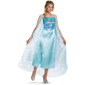 Blue - Back - Frozen Womens-Ladies Elsa Classic Costume