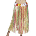 Multicoloured - Back - Smiffys Womens-Ladies Hula Long Length Costume Skirt