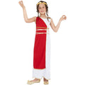 Red-White - Back - Smiffys Girls Grecian Costume Set